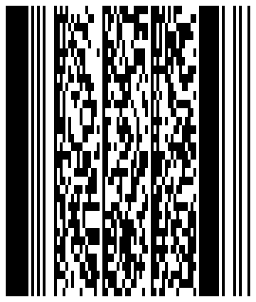 PDF417 encoding "Ich dachte, Sie wären kräftiger" as Latin-1.