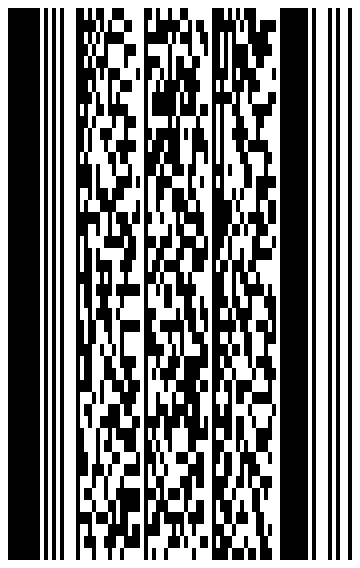 PDF417 encoding "€5 親切にしろ 🐻‍❄️" as UTF-8 (ECI 26).